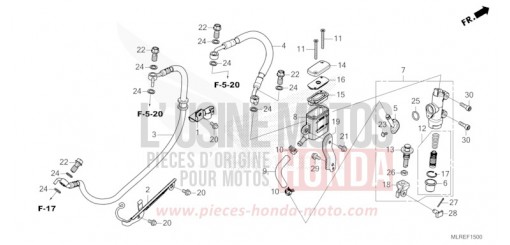 REAR BRAKE MASTER CYLINDER CB500FAR de 2024
